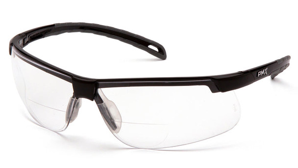 Pyramex- EVERLITE READER- Frame: Black / Lens: Clear +1.5 H2MAX ANTIFOG - 6/Pair