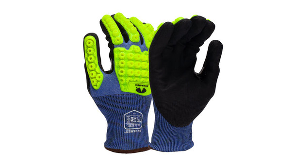 Pyramex - Glove Nitrile 18G Pmxteck HPPE Liner Cut A4 Impact 3 Touchscreen