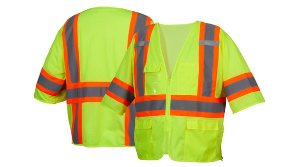 Pyramex- Class 3 Mesh Surveyor - Lime