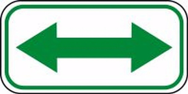 REFLECTIVE DOUBLE ARROW SIGN 6" x 12" Engineer Grade Reflective Aluminum (.080) 1/Each - FRA261RA
