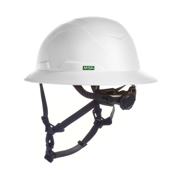 MSA V-Gard H2 Full Brim - Type II Class E Safety Helmet - Non-Vented - White - 10250593