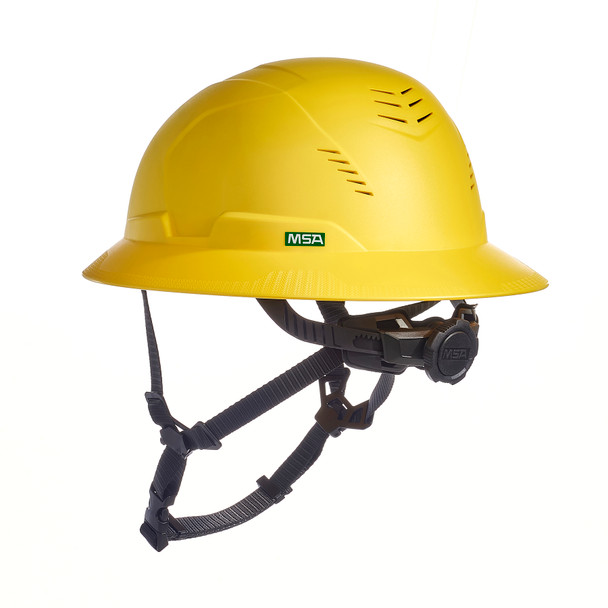 MSA V-Gard H2 Full Brim - Type II Class C - Mips - Safety Helmet - Vented - Yellow - 10250607