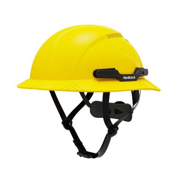 Hardknock Resolve - Full Brim - Class C - Type 2 Safety Helmet - Vented - Yellow - 100-0-730