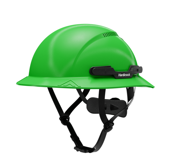 Hardknock Resolve - Full Brim - Class C - Type 2 Safety Helmet - Vented - Green - 100-0-310