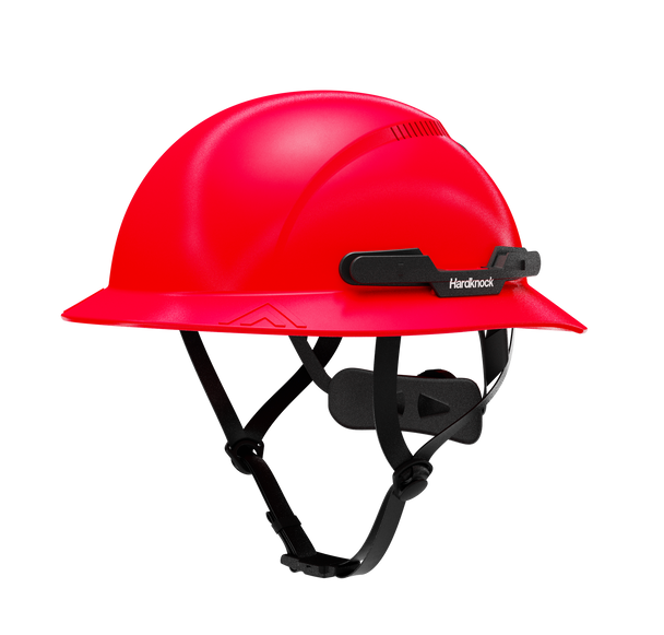Hardknock Resolve - Full Brim - Class C - Type 2 Safety Helmet - Vented - Red - 100-0-610