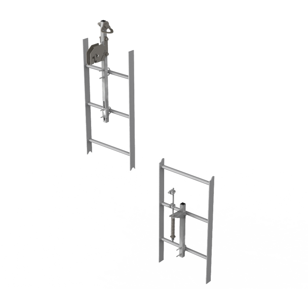 3M DBI-SALA Lad-Saf 40 ft. Cable Vertical Safety System - 4 User - Galvanized Steel - 6100986