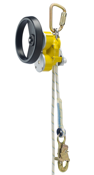 3M DBI-SALA Rollgliss R550 Rescue and Descent Device Kit with Rescue Wheel - 3/8 in Nylon Kernmantle Rope - 700 ft - 3327700