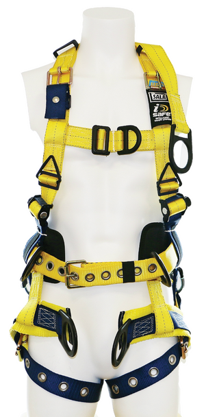 3M DBI-SALA Delta Vest Tower Climbing/Positioning Safety Harness with Back D-ring Extension - N Blue - Medium - 1100390