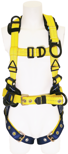 3M DBI-SALA Delta Construction Style Retrieval Safety Harness with Back D-ring Extension - N Blue X-Large - 1100380