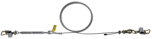 3M DBI-SALA Single-Span 120 ft. Horizontal Lifeline For Stanchions - Galvanized Cable - 7403120