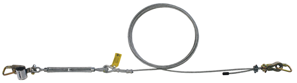 3M DBI-SALA Single-Span Horizontal Lifeline For Stanchions - Galvanized Cable - 30 ft - 7403030