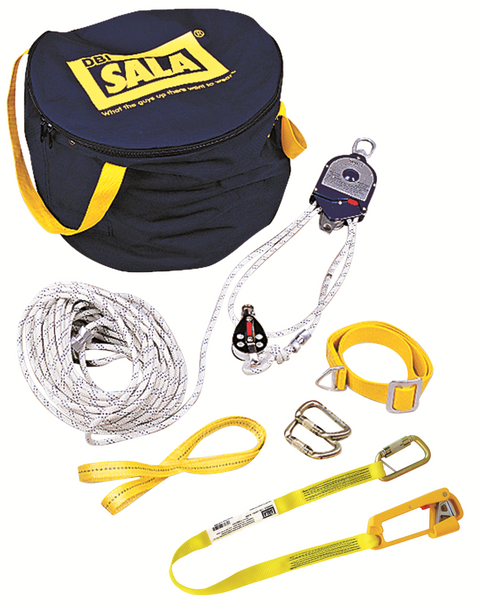 3M DBI-SALA Rollgliss RPD 3:1 Ratio Rescue Positioning Device Kit - 3/8 in Nylon Kernmantle Rope - 200 ft - 3600200