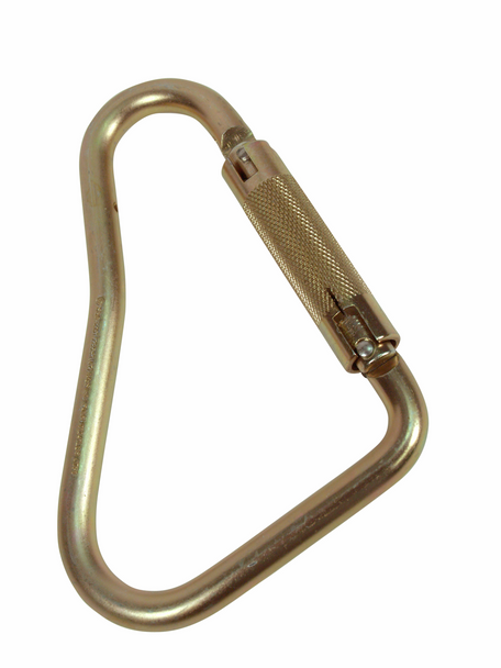 3M DBI-SALA Self-Closing/Locking Carabiner - Zinc Plated Steel - 2 1/8 in Gate - 2000041