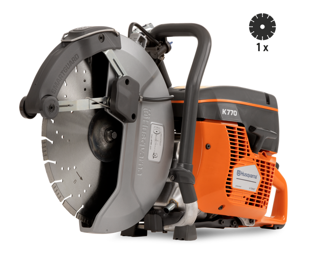 Husqvarna Power Cutter K 770 Smartguard 14" - Blade Included - Wet - 970460002