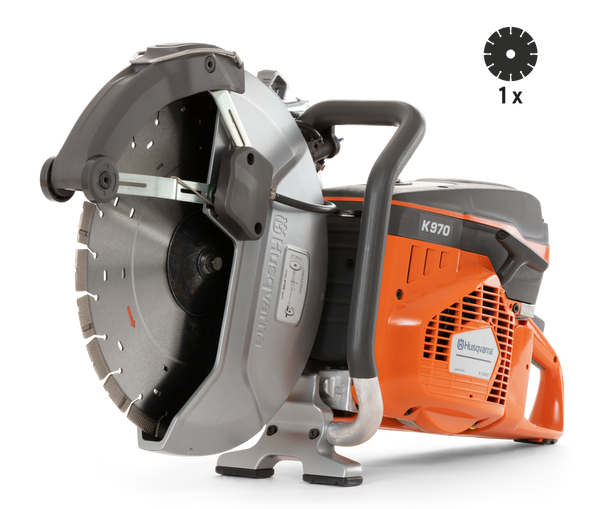 Husqvarna Power Cutter K 970 Smartguard 16" - Blade Included - Wet - 970494901