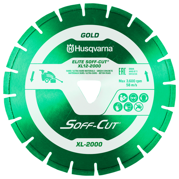 Husqvarna ELITE SOFF-CUT XL 2000 XL14-2000 Blade/Skid Plate - Dry - 542756113