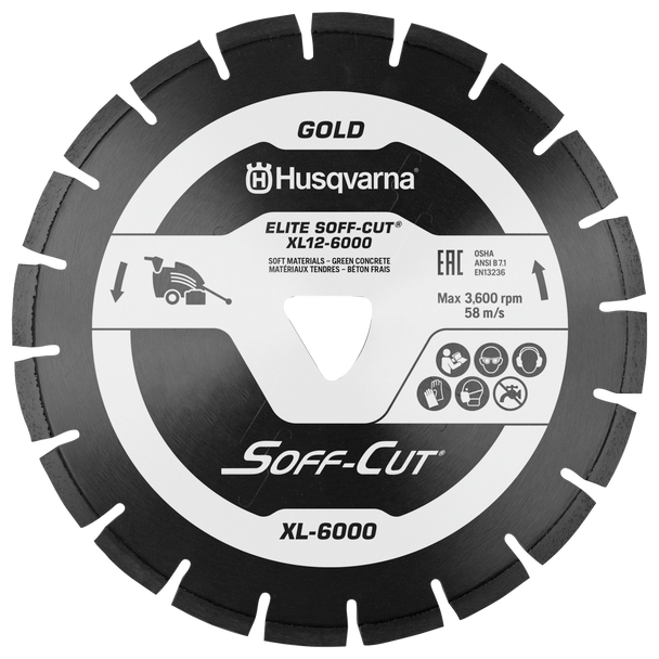 Husqvarna ELITE SOFF-CUT PV-6000 PV14-6000 Blade/Skid Plate - 542756175