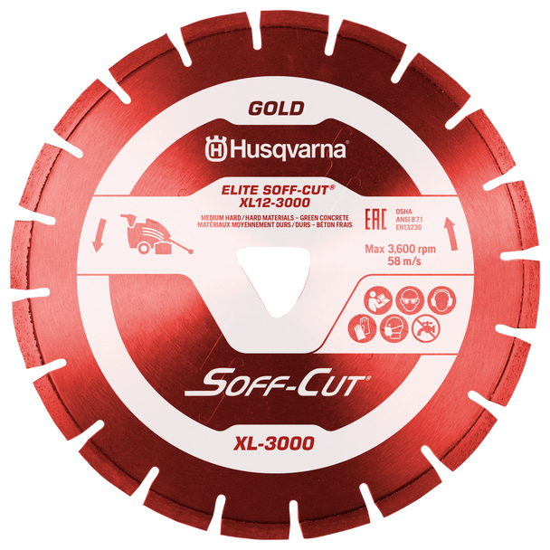 Husqvarna ELITE SOFF-CUT XL 3000 XL5-3000A 5x.100 Blade/Skid Plate - Dry - 542756118