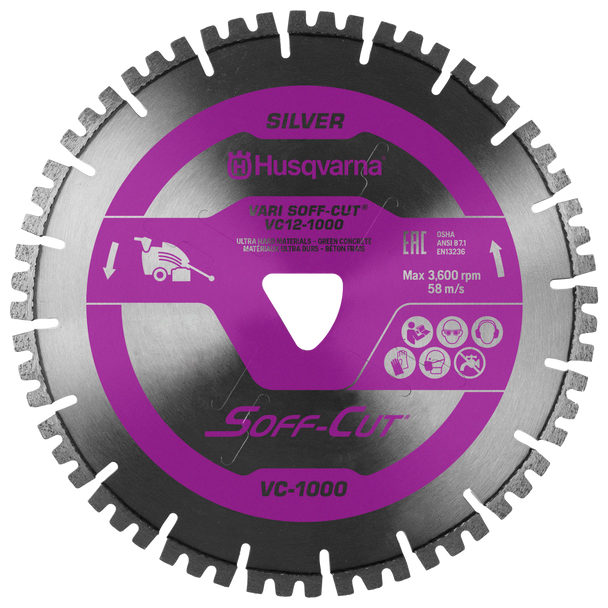 Husqvarna VARI SOFF-CUT VC-1000 VC6-1000 Blade/Skid Plate - 587665201