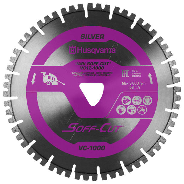 Husqvarna VARI SOFF-CUT VC-1000 VC12-1000 Blade/Skid Plate - 587665205