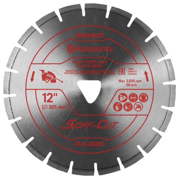 Husqvarna TACTI SOFF-CUT FLX-3000 FLX14S14-3000 Blade/Skid Plate - 542757408