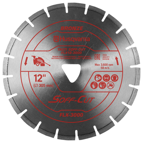 Husqvarna TACTI SOFF-CUT FLX-3000 FLX12S8-3000 Blade/Skid Plate - 542757449