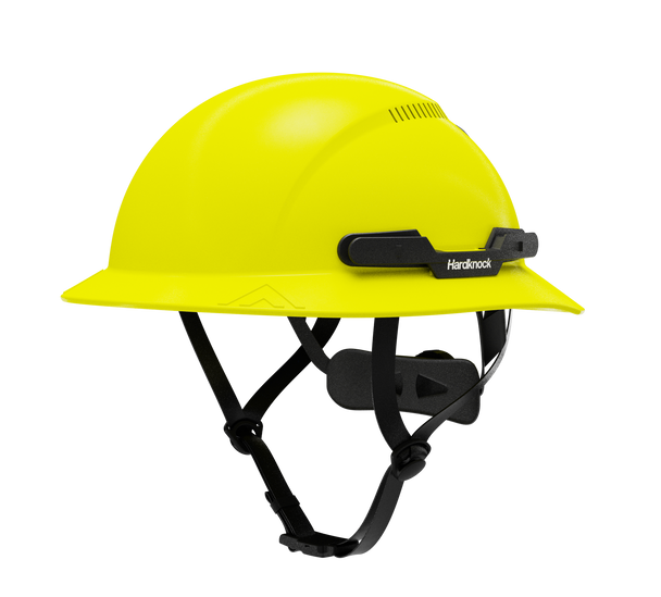 Hardknock Resolve - Full Brim - Class C - Type 2 Safety Helmet - Vented - Neon Yellow - 100-0-740