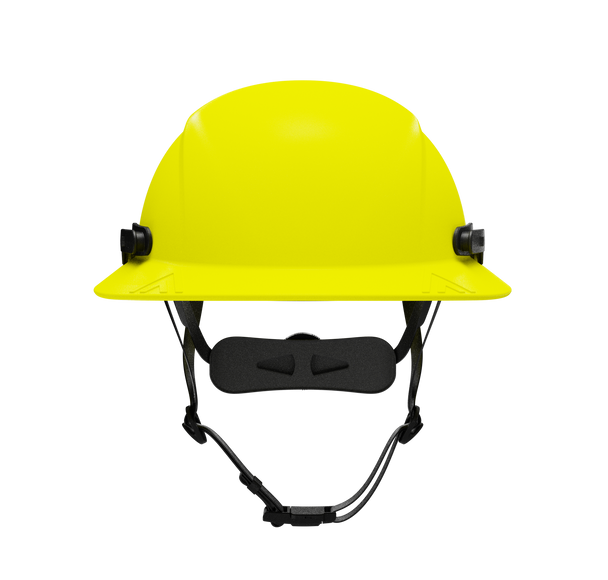 Hardknock Resolve - Full Brim - Class G,C,E - Type 2 Safety Helmet - Non-Vented - Neon Yellow - 105-0-740