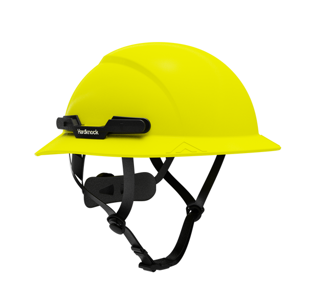 Hardknock Resolve - Full Brim - Class G,C,E - Type 2 Safety Helmet - Non-Vented - Neon Yellow - 105-0-740