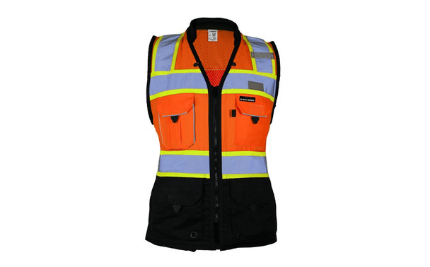 ML Kishigo Class 2 Orange Womens Heavy Duty Surveyors Vest