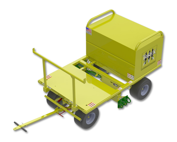 Leading Edge Safety TriRex Mobile Fall Protection Cart w/ Single 20 cu ft Job Box - TR-000-01-20-ASM