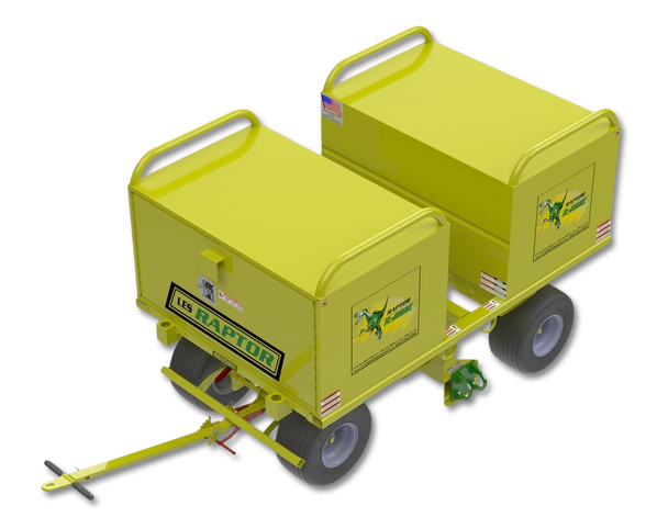 Leading Edge Safety R-2000 Mobile Fall Protection Cart w/ Dual 20 ft3 Job Boxes - R-2000-03-20-ASM