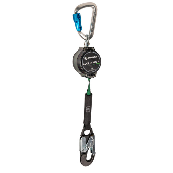 Safewaze Latitude Pro 7' Single Web SRL: Alu Carabiner, Alu Snap Hook - 018-5013