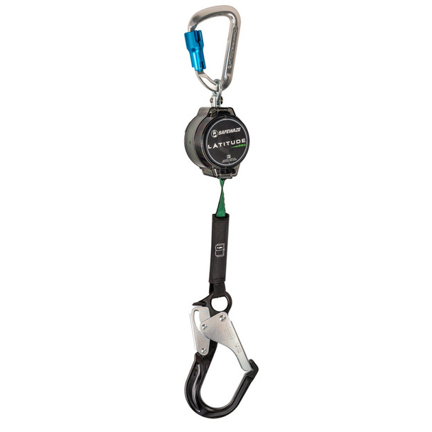 Safewaze Latitude Pro 7' Single Web SRL: Alu Carabiner, Alu Rebar Hook - 018-5015