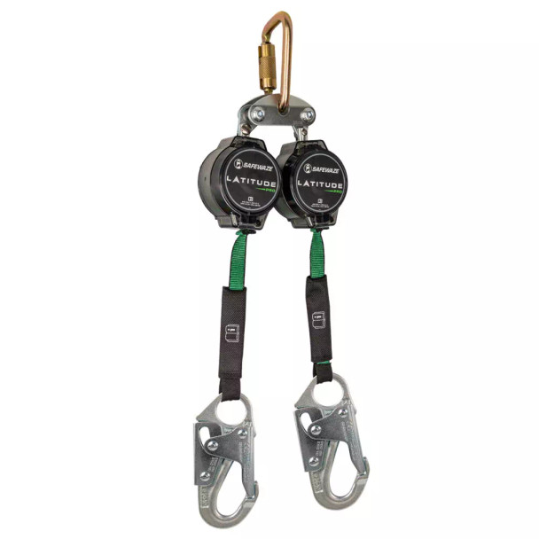 Safewaze Latitude Pro 7' Dual Web SRL: FS-EX313, Carabiner, Snap Hooks - 018-5016