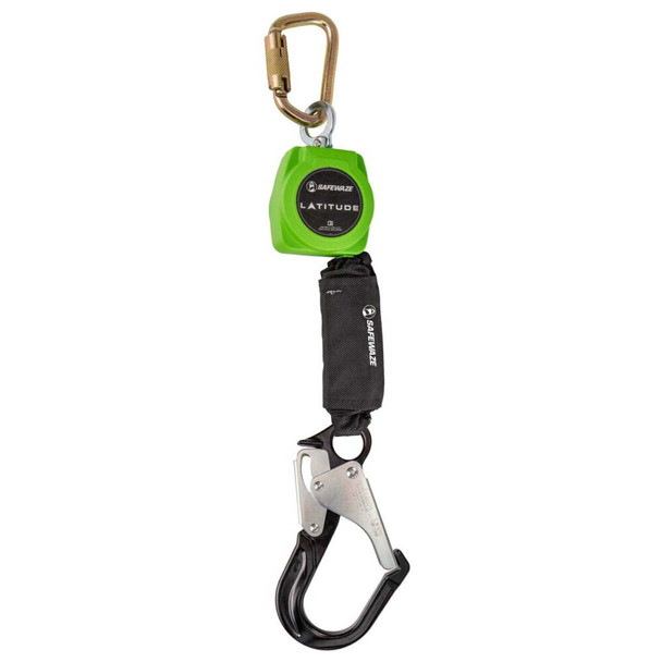 Safewaze Latitude 6' Single Web SRL: Carabiner, Alu Rebar Hook - 019-5047