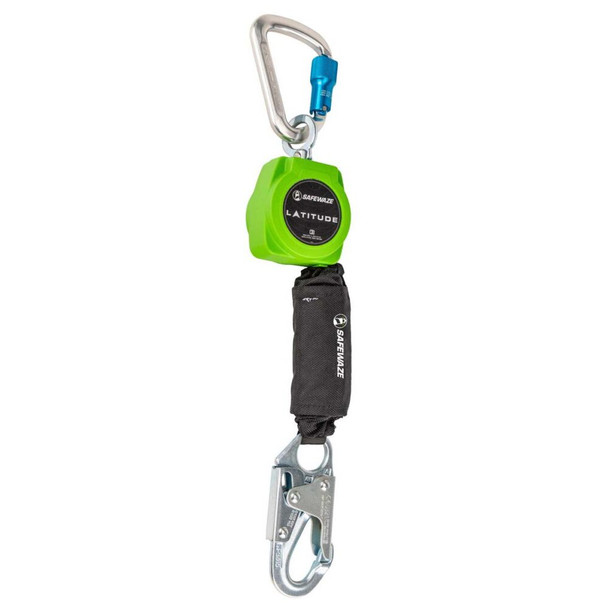 Safewaze Latitude 6' Single Web SRL: Alu Carabiner, Snap Hook - 019-5048