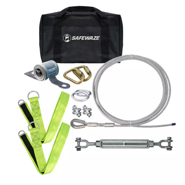 Safewaze 60' Cable HLL: Cross Arm Straps	 - 019-8021