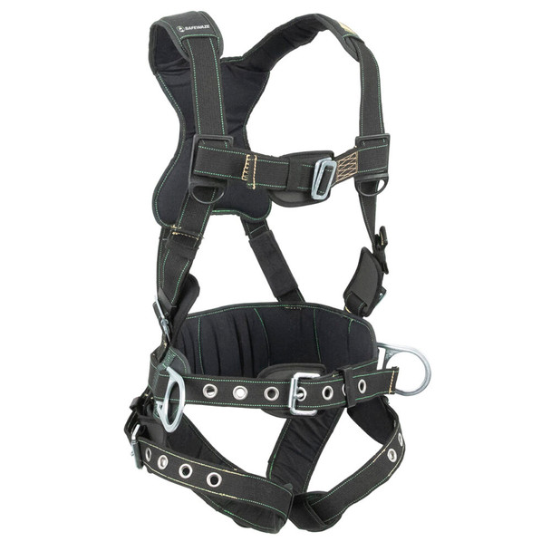 Safewaze Arc Flash Construction Harness: 3D, MB Chest, TB Legs (XL) - 020-1348