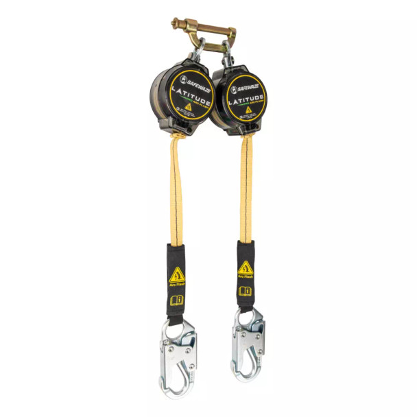 Safewaze Latitude Pro Arc Flash 7' Dual Web SRL: 9012 BWB, Snap Hooks - 020-5217