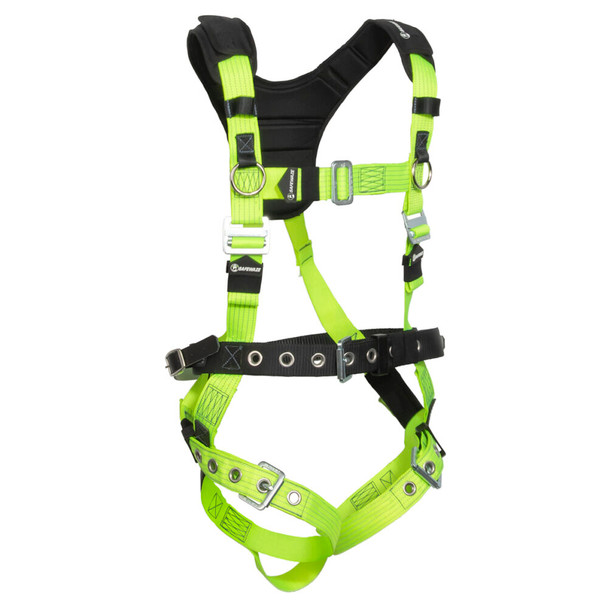 Safewaze Reflective Harness: 1D, MB Chest, TB legs, Mining belt (L) - 021-1812
