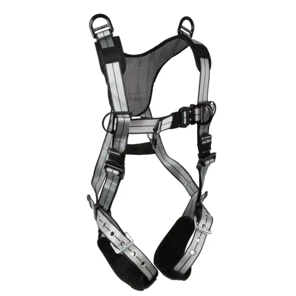 Safewaze PRO+ Slate Retrieval Harness: Alu 1D, Alu Shoulder D's, Alu QC Chest, Alu FD, TB Legs (L) - 022-1952