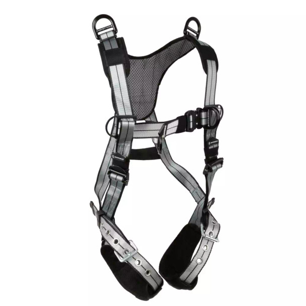 Safewaze PRO+ Slate Retrieval Harness: Alu 1D, Alu Shoulder D's, Alu QC Chest, Alu FD, TB Legs (XL) - 022-1953