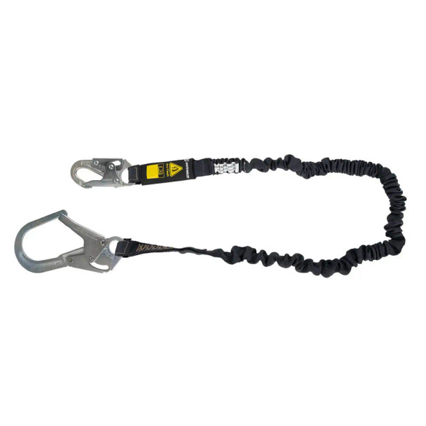 Safewaze Arc Flash 6' Internal Energy Absorbing Lanyard: Aramid, Rebar Hook - 023-2108