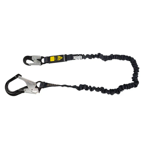 Safewaze Arc Flash 6' Internal Energy Absorbing Lanyard: Aramid, Alu Rebar Hook - 023-2110