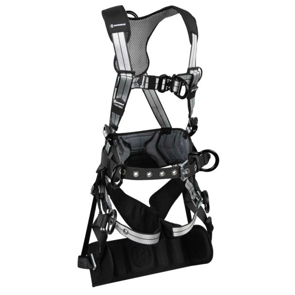Safewaze PRO+ Slate Tower Construction Harness: Alu 3D, Alu QC Chest, Alu FD, TB Legs, Tower Seat (L) - 024-1481