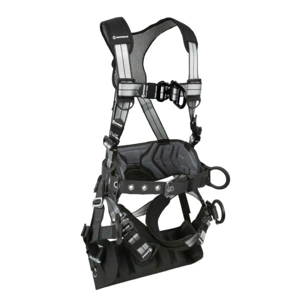 Safewaze PRO+ Slate Tower Construction Harness: Alu 3D, Alu QC Chest, Alu FD, Alu QC Legs, Tower Seat (3X) - 024-1492