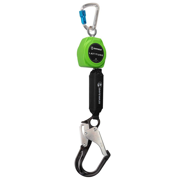 Safewaze Latitude 11' Single Web SRL: Alu Carabiner, Alu Rebar Hook - 024-5425