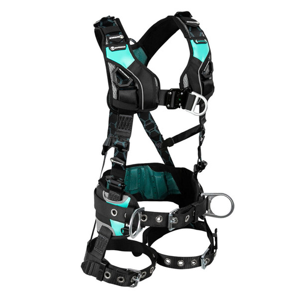 Safewaze Contour Construction Harness: 3D, QC Chest, FD, TB Legs (M) - 025-1634