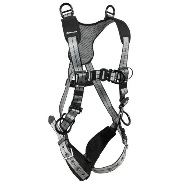 Safewaze PRO+ Slate Retrieval Harness: Alu 3D, Alu Shoulder D's, Alu QC Chest, Alu FD, TB Legs (3X) - 025-1770